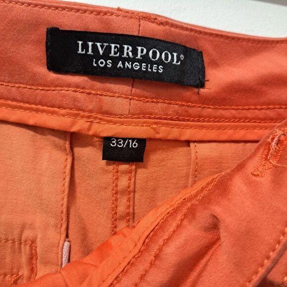 Liverpool Johnny Summer Short Solid Orange Size 33/16 NWT - Picture 8 of 15